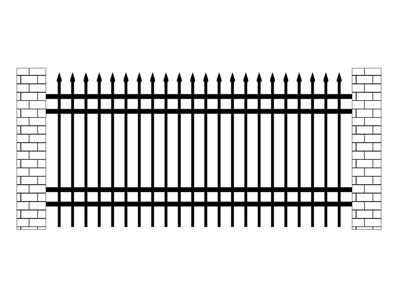 廠區鋅鋼圍欄圖片